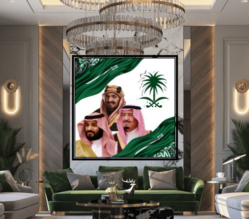 لوحه الملك سلمان بن عبدالعزيز و الامير محمد بن سلمان