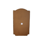 مرآة جدارية إيليت بلون بني، مصنوعة من مادة MDF، بتصميم أنيق وحواف منحنية.