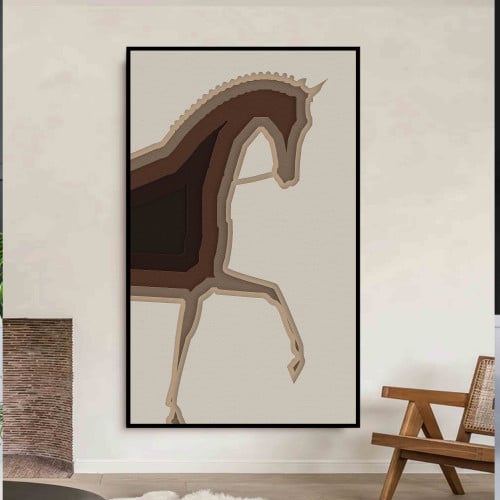 لوحة للخيل باسلوب مودرن مميزة