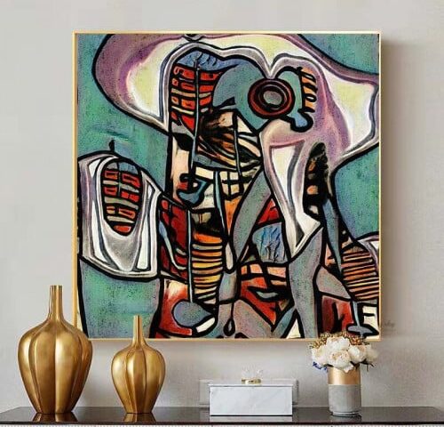 لوحة جدارية تجريدي