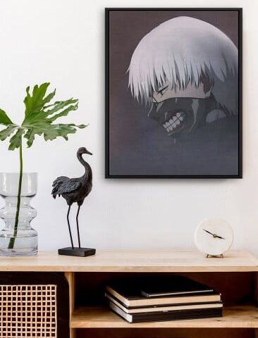 لوحة كانفاس على إطار خشبي، تصميم كين أنمي طوكيو غول