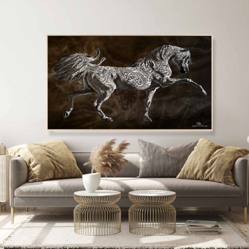 لوحة فنية - خيل عربي