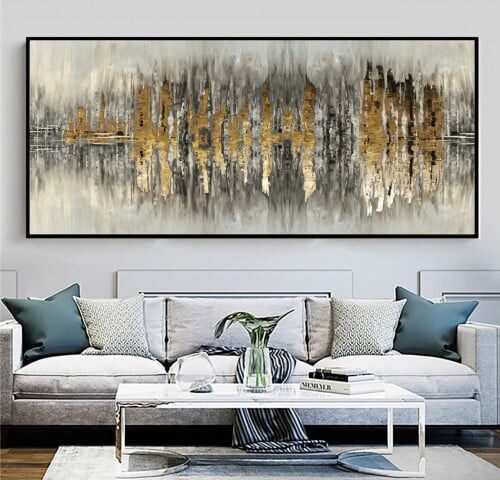 لوحة كانفس تجريدي مودرن