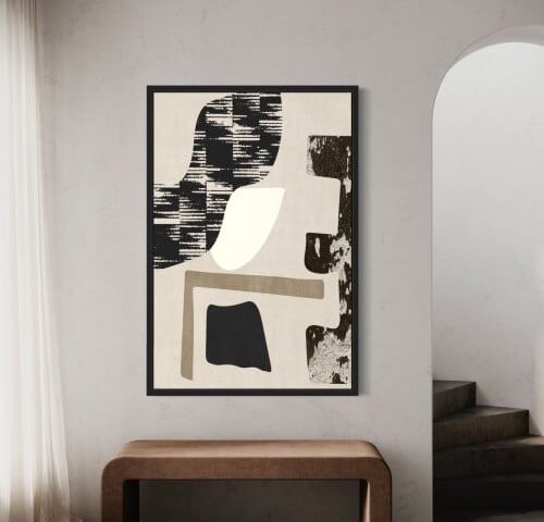 لوحة جدارية فنية، بتصميم مودرن