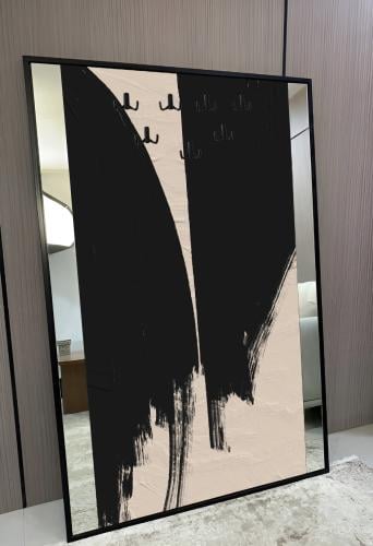 لوحة فنية مع مرايا وعلاقات