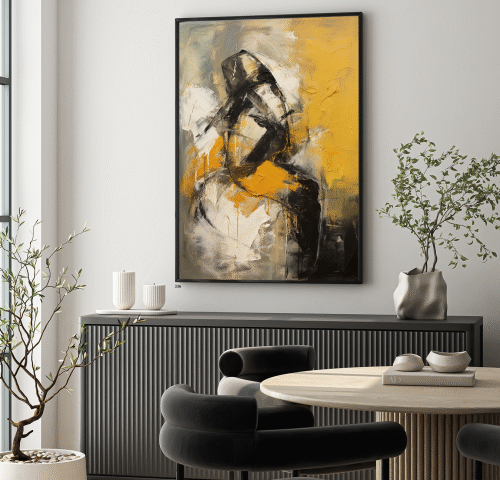 لوحة جدارية فنية مودرن ، قماش كانفس