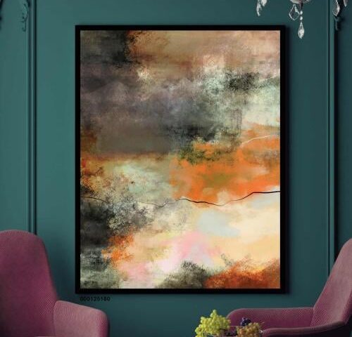 لوحة جدارية فنية مودرن ، قماش كانفس