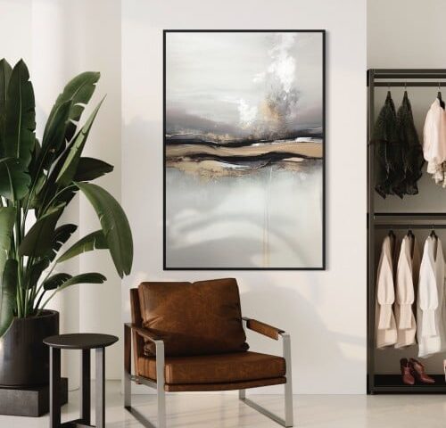 لوحة جدارية فنية، بتصميم مودرن