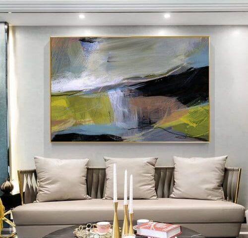 لوحة جدارية - فن تجريدي