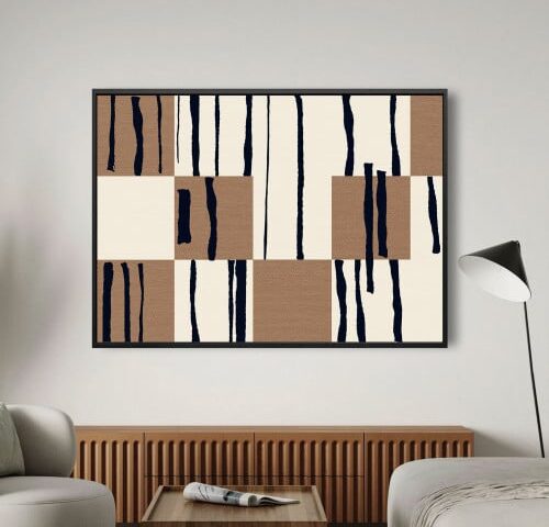 لوحة جدارية مودرن ، كنفاس