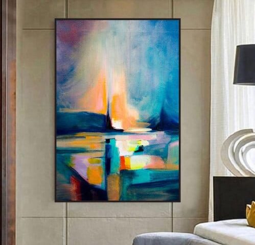 لوحة جدارية تجريدي مودرن