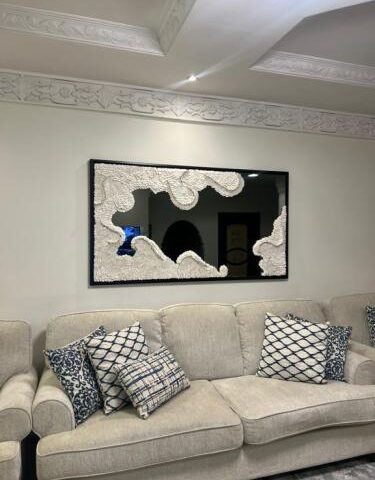 مرايا لون اسود بتصميم الجبسيات المبتكرة COIN