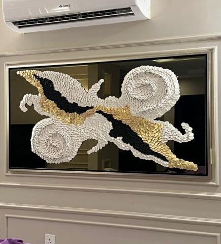 مرايا لون بني بتصميم الجبسيات المبتكرة COIN