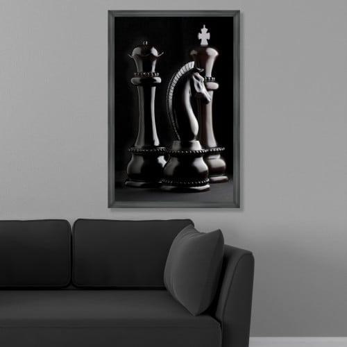 1HPD9LdT75kbCmyivjWCHrGoeAf3lIb2lSgpZUfz لوحة قماشية مودرن بتصميم شطرنج - الصورة 1