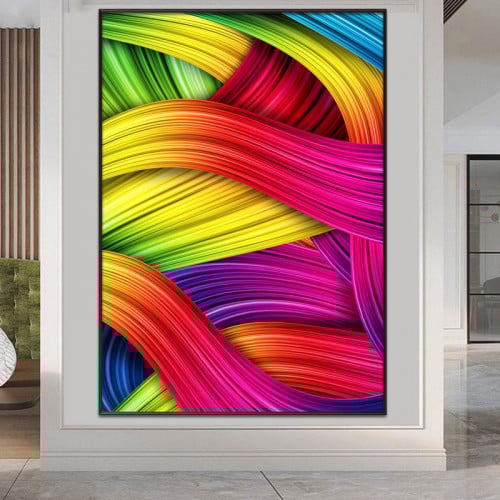 3CV70zrgoGfTfF7xJSyxjnexCo5ueM3TCaFyYNLl لوحة قماشية بتصميم رسمة اسلامية مع برواز مجوف - الصورة 1