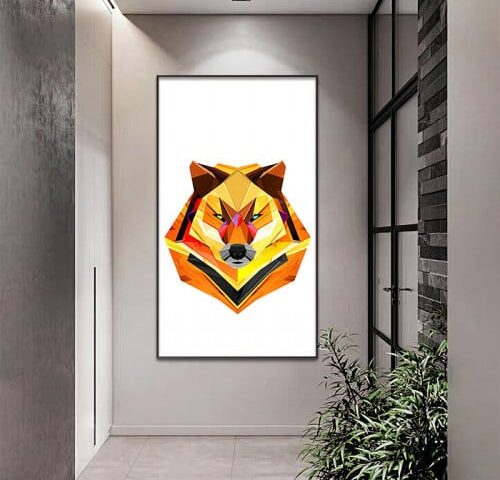 لوحة قماشية بتصميم مودرن مع برواز مجوف