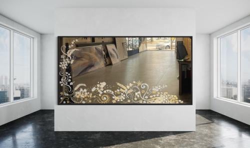 رسم على مرايا كلاسيك