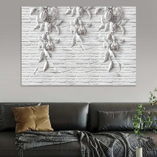 9189d93d-6f2c-4243-8b10-973e71eac222-500x500-xiFSJMeFHTnrwUWa3BWy100wOr7ltsXg7HfOP34p لوحة جداربة قماشية مطبوعة بتصميم اللوحة الجبسية مع برواز مجوف - الصورة 1