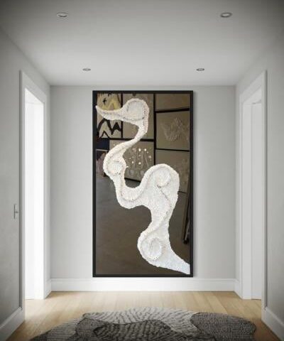 مرايا لون بني بتصميم الجبسيات المبتكرة COIN