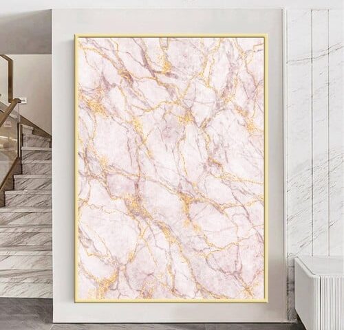 لوحة قماشية بتصميم مودرن مع برواز مجوف