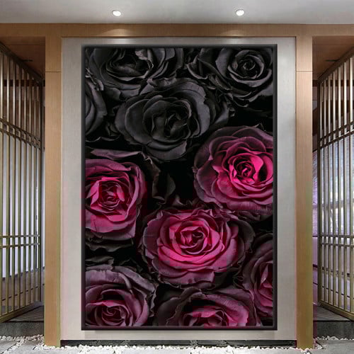 Lq0Rc3EGn3eK4KVKBdBmReo1GibyPSeiCDI1DSZV لوحة قماشية بتصميم مودرن مع برواز مجوف - الصورة 1