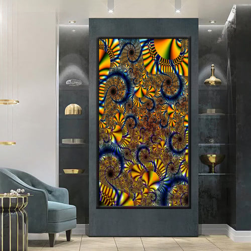 M0eTe0r6kGWWuqDb2vZBl5oWQ5AUzPNtlJuXz75f لوحة قماشية بتصميم مودرن مع برواز مجوف - الصورة 1