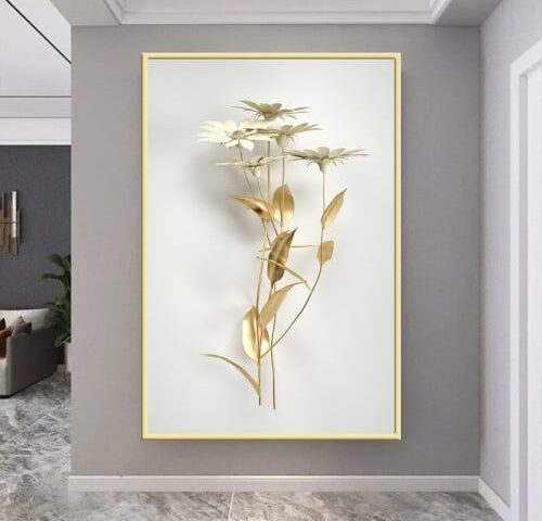 لوحة قماشية بتصميم مودرن مع برواز مجوف