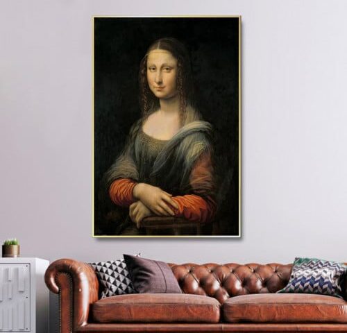 لوحة قماشية بتصميم مودرن مع برواز مجوف