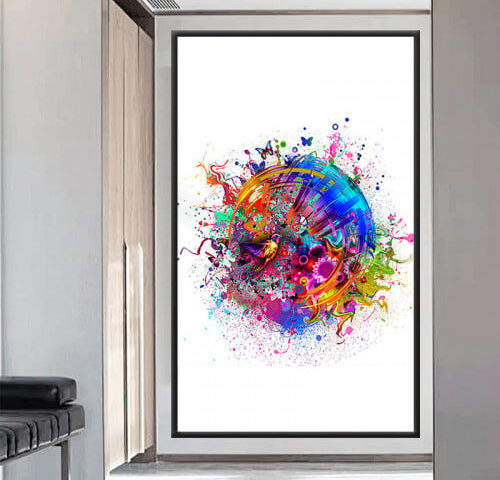 لوحة قماشية بتصميم مودرن مع برواز مجوف