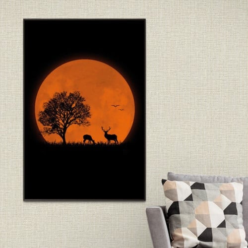 cM5xBMsUY3jQulKLrFZG7ooBvR6ucmkWWfoRMKcL لوحة قماشية بتصميم مودرن مع برواز مجوف - الصورة 1