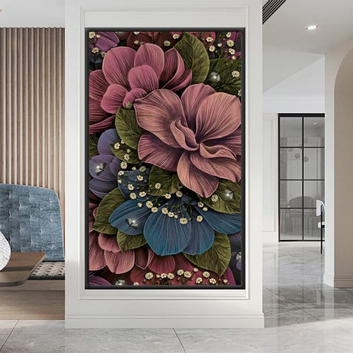 cyA6Im7dDrDKEBFnHza8loVhXH17901OGYHld02d لوحة قماشية بتصميم مودرن مع برواز مجوف - الصورة 1