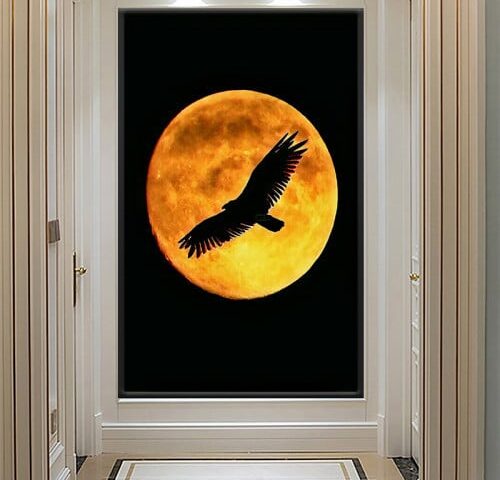 لوحة قماشية بتصميم مودرن مع برواز مجوف