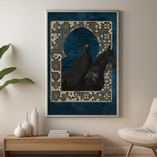 f3bd9c35-c8d4-42a7-a327-839d411ec161-500x500-H9MEA0gtH4wK1LCNXwzn5tK6iuUCz5qcQipTUyuI لوحة قماشية بتصميم الفن التراثي مع برواز مجوف - الصورة 1