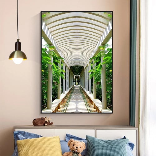 pamzLMXlOFhmOTUq23A7aAFje21IqDMyWOQy762Q لوحة قماشية بتصميم مودرن مع برواز مجوف - الصورة 1