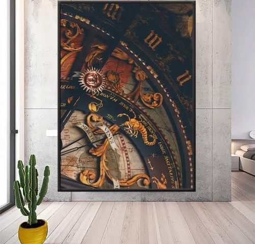 لوحة قماشية بتصميم مودرن مع برواز مجوف