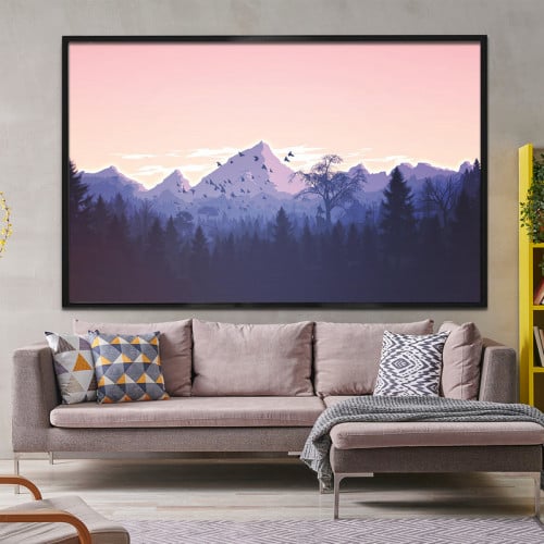 szA6PeQZVKi1RmXT57APzaR7E2E7U7xFAMg7UYex لوحة قماشية بتصميم مودرن مع برواز مجوف - الصورة 1